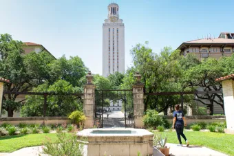 View of the Tower from a garden