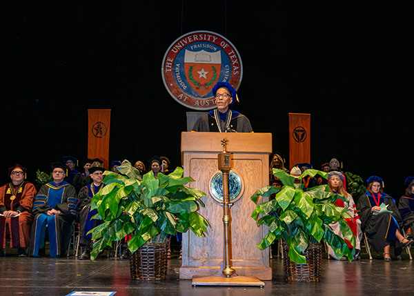 Dean at commencement